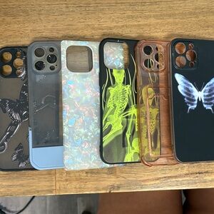 6 Assorted iPhone 12 Pro Cases for Electronics